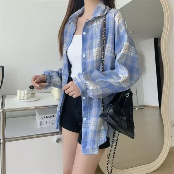 SA012 Blouse Women Long Sleeves Korean Style freesize