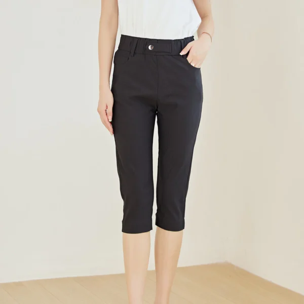 sg-11134201-7reoa-m2dmztui5hbe22 SB008 Women slim fit ladies casual elastic waist 3/4 pants